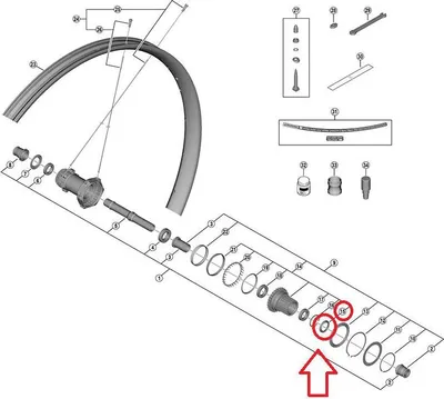 Zdjęcie produktu dla Uszczelka gumowa Shimano do piasty FH-M9210-B, 12 mm - niezawodna ochrona przed wilgocią.