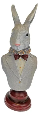 Produktbild von Moderne Hasenbüste Herr 39 cm Osterdeko