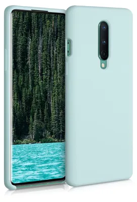 Produktbild von kwmobile Handyhülle für OnePlus 8 (2020) Hülle - Case Silikon - Kabelloses Laden - Schutzhülle Cover in Mintgrün matt