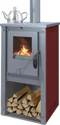Obrázek produktu pro BELLA THALIA, krbová kamna OKTA M ECO, teplovzdušná 3,9 kW, bordó