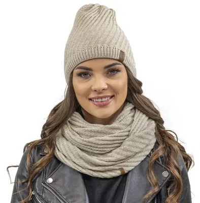 Produktbild von VIVISENCE Trendiger Damen Winter Set Aus Mütze Und Loop-Schal Mit Wärmendem Garn