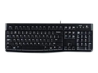 Obrázek produktu pro Logitech Keyboard K120 for Business, Plná velikost (100 %), Kabel, USB, AZERTY, Černá