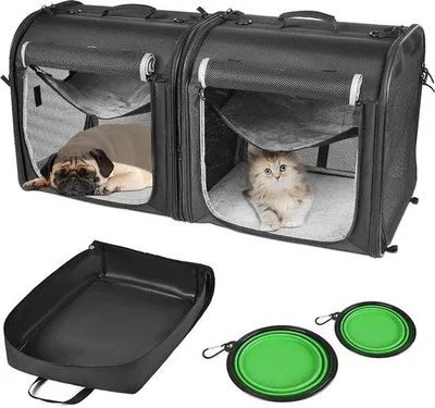 Immagine prodotto di Trasportino per cani Reisebench, borsa da trasporto nera