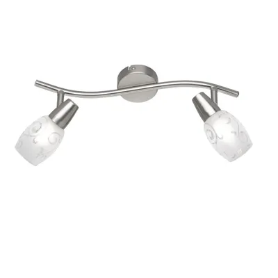 Produktbild von Deckenstrahler COLMAR 2 flammig Metall matt Silber 39cm breit - R80022007