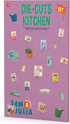 Produktbild von Sam & Julia: Mäusehaus-Miniaturgegenstände aus Papier: Küche