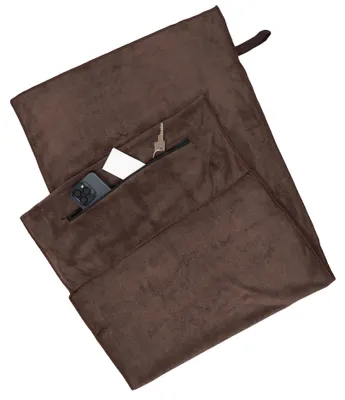 Produktbild von Fitnesstuch, 85% Polyester 15% Nylon, 50x120 cm, braun