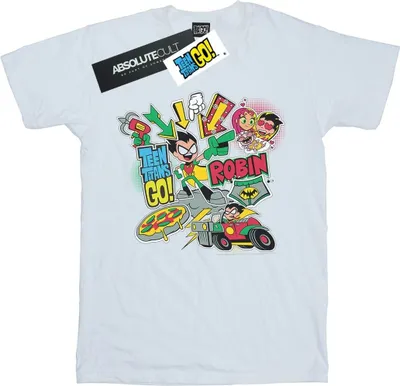 Produktbild von DC Comics - "Teen Titans Go" T-Shirt für Herren BI48087 (XXL) (Weiß)
