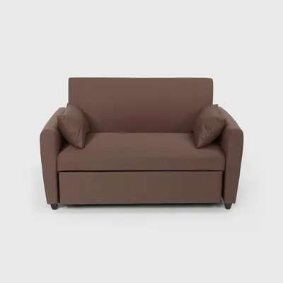 Produktbild von Porto Rico Ausziehbares 2-Sitzer-Schlafsofa, modernes Design aus Stoff - Braun