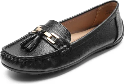 Produktbild von DREAM PAIRS Damen Loafer Bequeme Mokassins Slippers, Schwarz, 41
