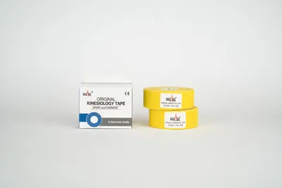 Produktbild von Nasara Tape 2,5cm x 5m - 2 Rollen : gelb Farbe: gelb