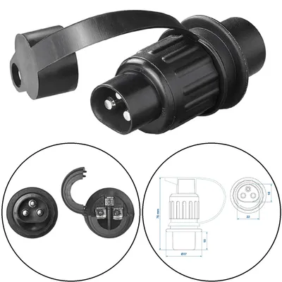 Produktbild von Anhängerstecker Stecker AHK 3 Polig 12V LKW Traktor PKW Anhänger Wasserdichter