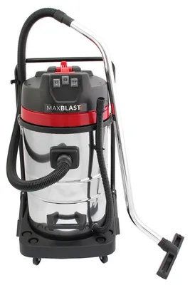 Image de Aspirateur industriel de 80 litres, 3000 watts, aspirateur sec et humide en acier inoxydable