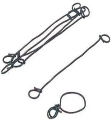 Produktbild von Bindedraht, 1000 Stück, Kunststoff ummantelt, 13 cm lang, 1,5 mm stark, mit Ösenenden