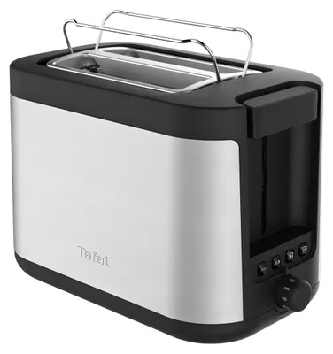 Produktbild von Tefal Element Toaster TT4308, 2 Scheibe(n), Schwarz, Edelstahl, Edelstahl, 850 W, 220 - 240 V, 50/60 Hz