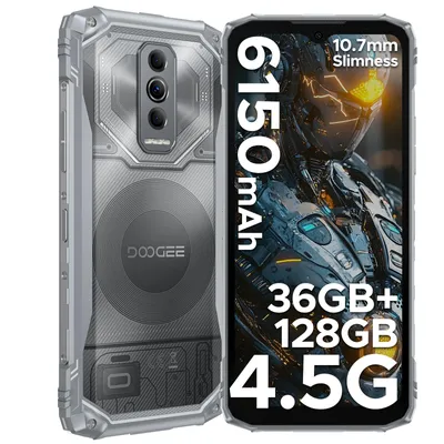 Produktbild von DOOGEE Blade10 Ultra Energy Outdoor Smartphone Handy, Android 16, IP68/IP69K, 6,56" 90Hz, 6150mAh, 36+128GB, 64MP, NFC, Fingerabdruck, ohne Vertrag