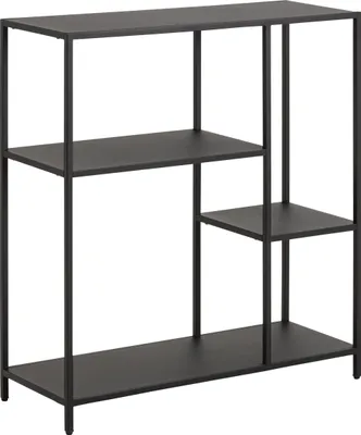 Produktbild von Standregal >Newcastle< in schwarz, Stahl - 79,5x86x30cm (BxHxT)