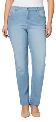 Immagine prodotto di Jeans da donna Gloria Vanderbilt, modello Amanda, vita alta e gamba leggermente affusolata, taglia Callisto