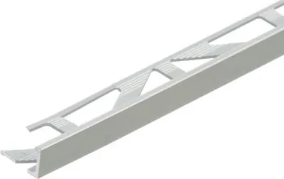 Zdjęcie produktu dla Profil do glazury narożny aluminiowy 8mm Cezar Srebrny Mat 3m