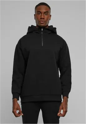 Immagine prodotto di Urban Classics Felpa con cappuccio a collo alto con zip, nero - S
