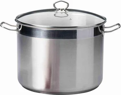 Obrázek produktu pro KARL KRÜGER Univerzální hrnec Maxi 20 l z nerezové oceli se skleněnou poklicí