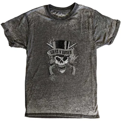 Produktbild von Guns N' Roses Faded Skull (Burnout) Charcoal Grey XL T-Shirt