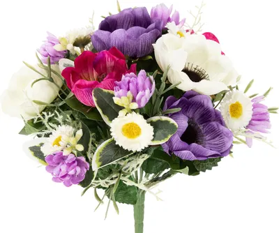 Produktbild von Kunstblumenstrauß Anemone für elegante Frühlingsdekoration