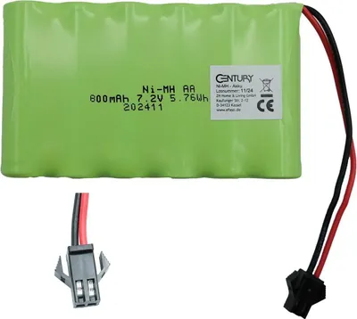 Produktbild von Ni-Mh Akku 7,2V 800 mAh kompatibel mit Revell Digger 2.0 24924 ersetzt 43590 Akku Revell