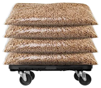 Produktbild von vidaXL Transportroller 2 Stk. Schwarz Polypropylen 300 kg