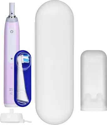 Imagen del producto de Oral-B | iO4 | Cepillo de dientes eléctrico | Recargable | Para adultos | Morado | Número de cabezales: 1 | Número de modos de limpieza: 4.