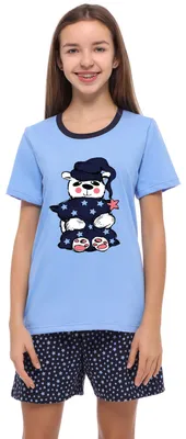 Image de Pyjama pour fille Merry Style MS10-241 (bleu/étoiles, 158)