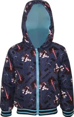 Produktbild von Star Wars - Detská bunda s dlhým rukávom na zips NS7821 (104) (sivá)