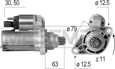 Produktbild von ERA 220598 - OE 0AM 911 021 Anlasser, Starter für A1 (8X), A3 (8P), A3 (8V), TT (8J), Toledo IV (KG3), Altea (5P), Ibiza (6J, 6P), Leon (5F), Octavia III (5E), Fabia II (54), Octavia II (1Z), Rapid (NH), Roomster (5J), Superb II (3T), Superb III (3V), Yeti (5L), Beetle (5C), CC (358), Golf Plus (5M), Golf Sportsvan (AM1, AN1), Golf VI, Golf VII, Jetta III (1K2), Jetta IV, Passat (365, 362), Passat (3G), Passat (3C), Passat CC (357), Polo (6C, 6R), Scirocco, Touran (1T), Touran (5T)