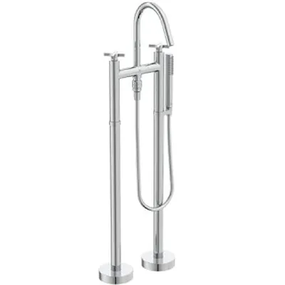 Immagine prodotto di Miscelatore a due maniglie per vasca JOY NEO freestanding, maniglie incrociate cromo cromo