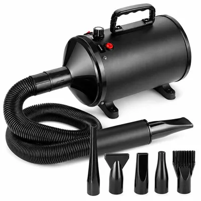 Produktbild von Hundetrockner 5,2 HP / 3800 W mit 4 Düsen – 50–70 dB leise, stufenlos regelbar, Überhitzungsschutz – für Hunde und Katzen