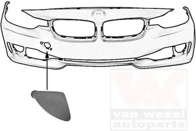 Produktbild von VAN WEZEL 0670587 Stoßstangen & -verstärker Klappe Abschlepphaken für BMW 3 Touring (F31) 3 Limousine (F30, F80)