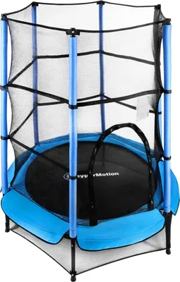 Produktbild von Kindertrampolin 140 cm – Mit Sicherheitsnetz, bis 45 kg, Indoor & Outdoor, Freizeit-Trampolin mit Netz