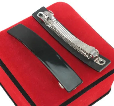 Produktbild von Aligra Glänzende Schwarze Automatische Haarklammer