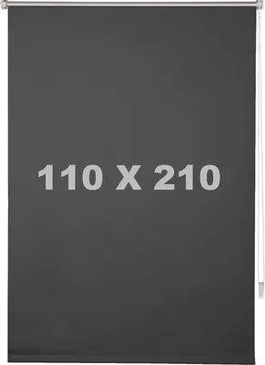 Zdjęcie produktu dla Roleta zaciemniająca – antracyt – 110 x 210 cm – Luxaflex – izolacyjna – bez wiercenia lub z wierceniem