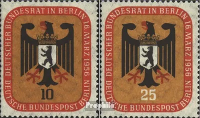 Produktbild von Briefmarken Berlin (West) 1956 Mi 136-137 (kompl.Ausg.) FDC Bundesrat