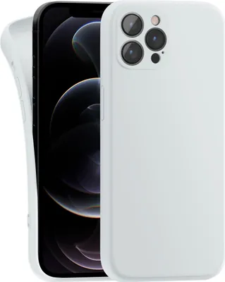 Produktbild von Hülle für Apple iPhone 12 Pro - Handyhülle mit Kameraschutz Cover aus Silikon in Weiß