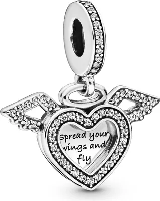 Produktbild von PANDORA Charm "Herz & Engelsflügel"