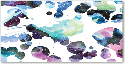 Produktbild von Tulup® Leinwandbild - 140x70 cm - Wandkunst - Drucke auf Leinwand - Leinwanddruck  - Sonstige - Mehrfarbig - Bunte Galaxie