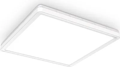 Immagine prodotto di B.K.Licht Plafoniera LED dimmerabile su 3 livelli, 18W 2400Lm, Luce bianca neutra 4000K, Ultrapiatta, Illuminazione indiretta, Pannello LED, Funzione memoria, Lampada da soffitto quadrata lato 293mm