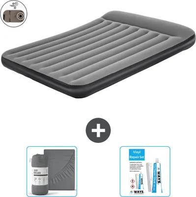 Produktbild von Bestway Luftmatratze - 2-Personen - 152 x 203 x 30 cm - Grau - Inklusive Zubehör