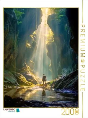 Produktbild von CALVENDO Puzzle Lichtstrahl in die Tiefe | 2000 Teile Lege-Größe 90x67cm Foto-Puzzle für glückliche Stunden