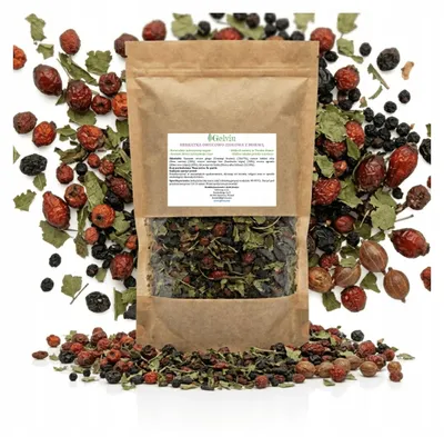 Produktbild von Früchte- & Kräutertee 500g - Maulbeere Weißdorn Holunder - Vegan - Tee