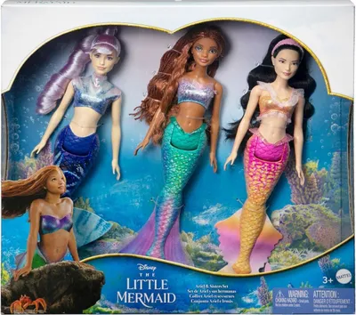 Produktbild von Mattel HND29 - Disney Arielle - Meerjungfrauen 3er Set
