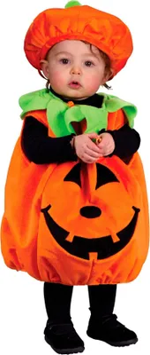 Produktbild von Halloweenkürbis Kostüm für Babys Kindergröße: 80-92