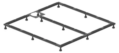 Obrázok produktu pre Rám na nohy Duravit pre sprchové vaničky 100x100 cm, výškovo nastaviteľný 8-10 cm, 791104000000000