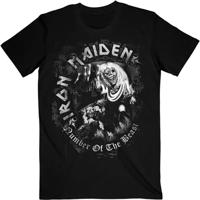 Obrázok produktu pre Iron Maiden - Tričko "Number Of The Beast Grey Tone" pre mužov/dámy Uni RO483 (XL) (Black)